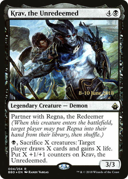 Krav, the Unredeemed (LARP-004) - Battlebond Promos Foil