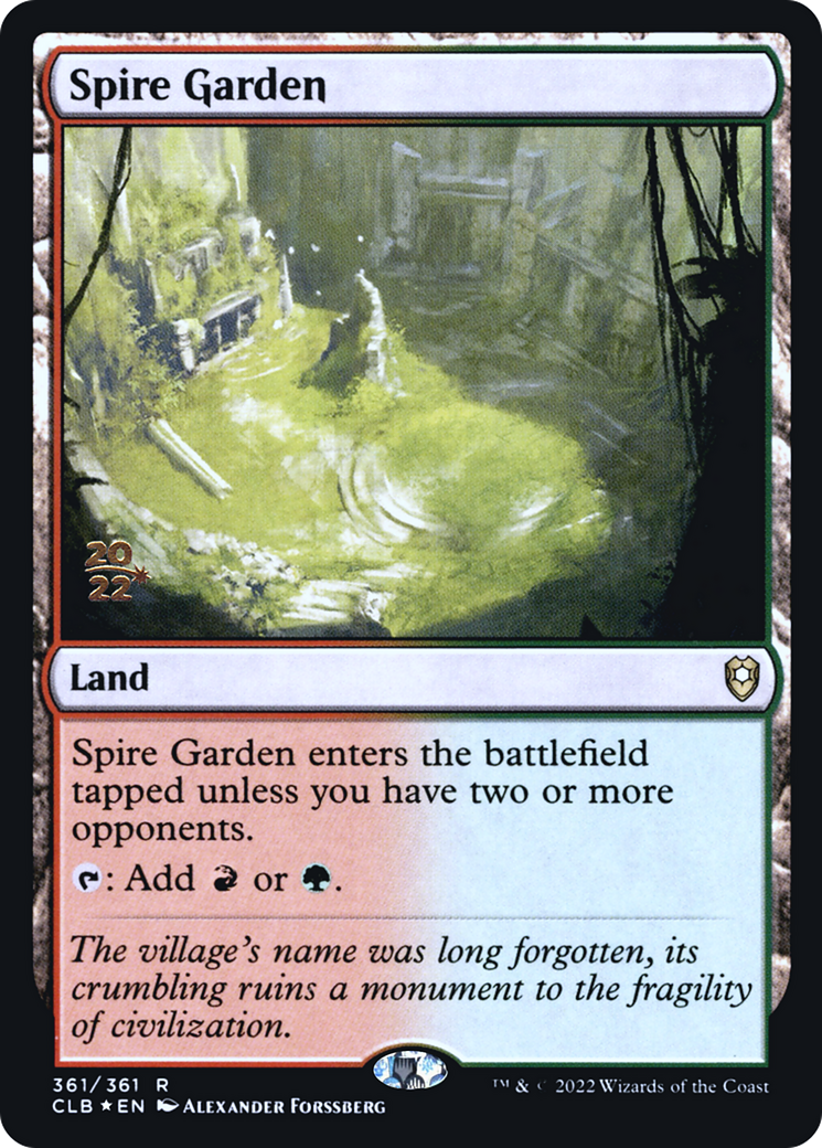 Spire Garden (PRE-361S) - Battle for Baldur's Gate Promos (Prerelease) Foil