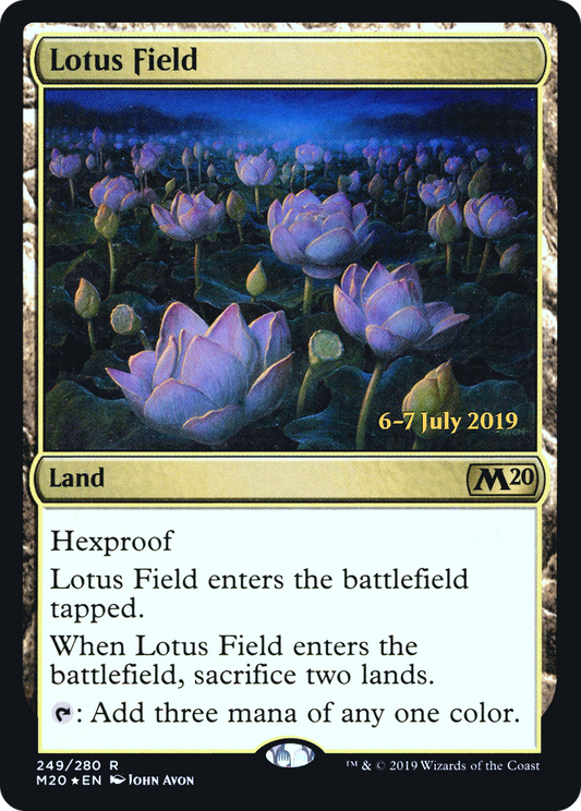 Lotus Field (PRE-249S) - Core Set 2020 Promos (Prerelease) Foil