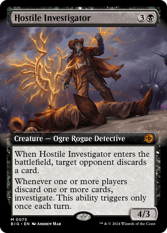 Hostile Investigator (BIG-075) - The Big Score: (Extended Art) Foil