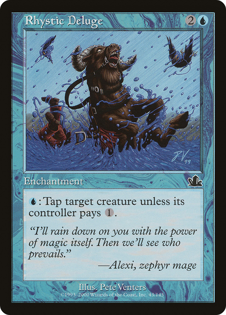 Rhystic Deluge (PCY-043) - Prophecy Foil