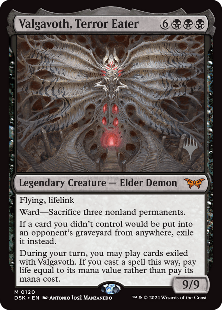 Valgavoth, Terror Eater (PPDSK-120) - Duskmourn: House of Horror Promos Foil (Promo Pack)