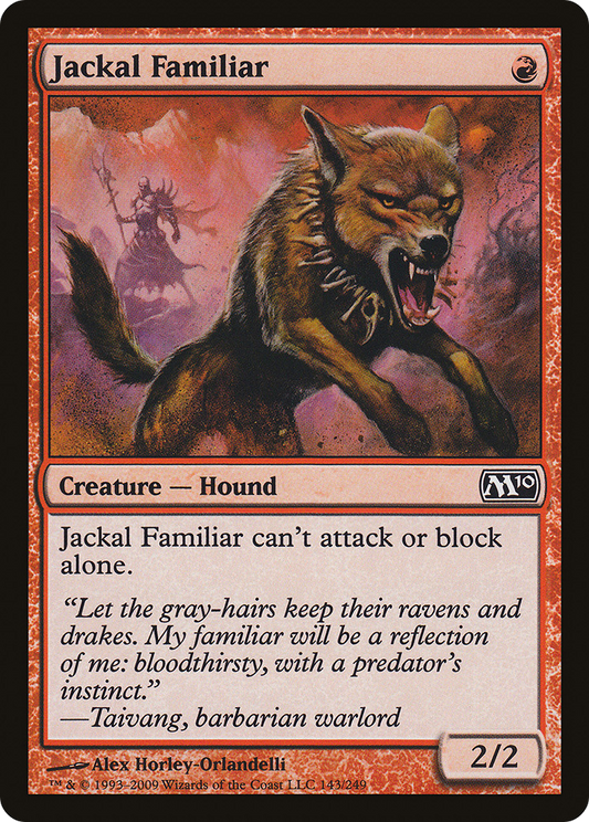 Jackal Familiar (M10-143) - Magic 2010