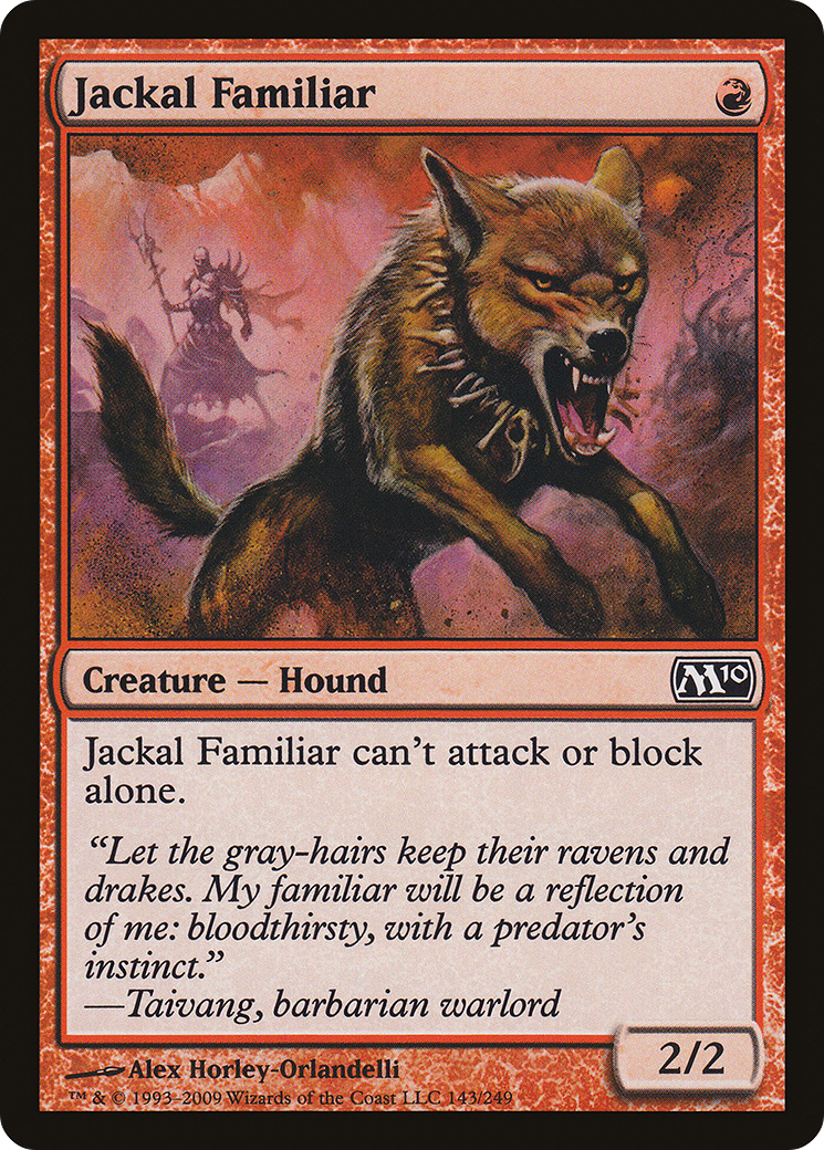 Jackal Familiar (M10-143) - Magic 2010 Foil