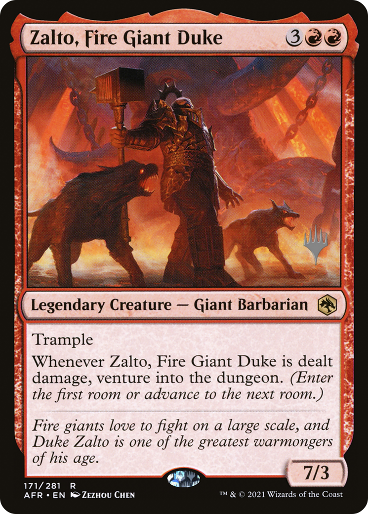 Zalto, Fire Giant Duke (PPAFR-171) - Adventures in the Forgotten Realms Promos Foil (Promo Pack)