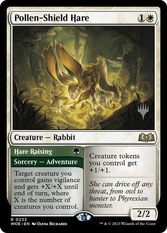 Pollen-Shield Hare // Hare Raising (PWOE-233P) - Wilds of Eldraine Promos Foil