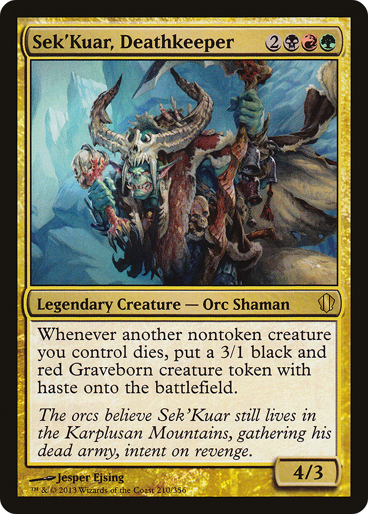 Sek'Kuar, Deathkeeper (C13-210) - Commander 2013