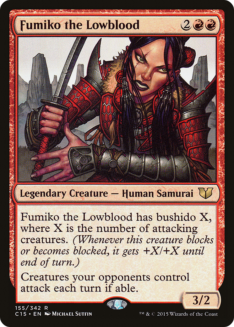 Fumiko the Lowblood (C15-155) - Commander 2015