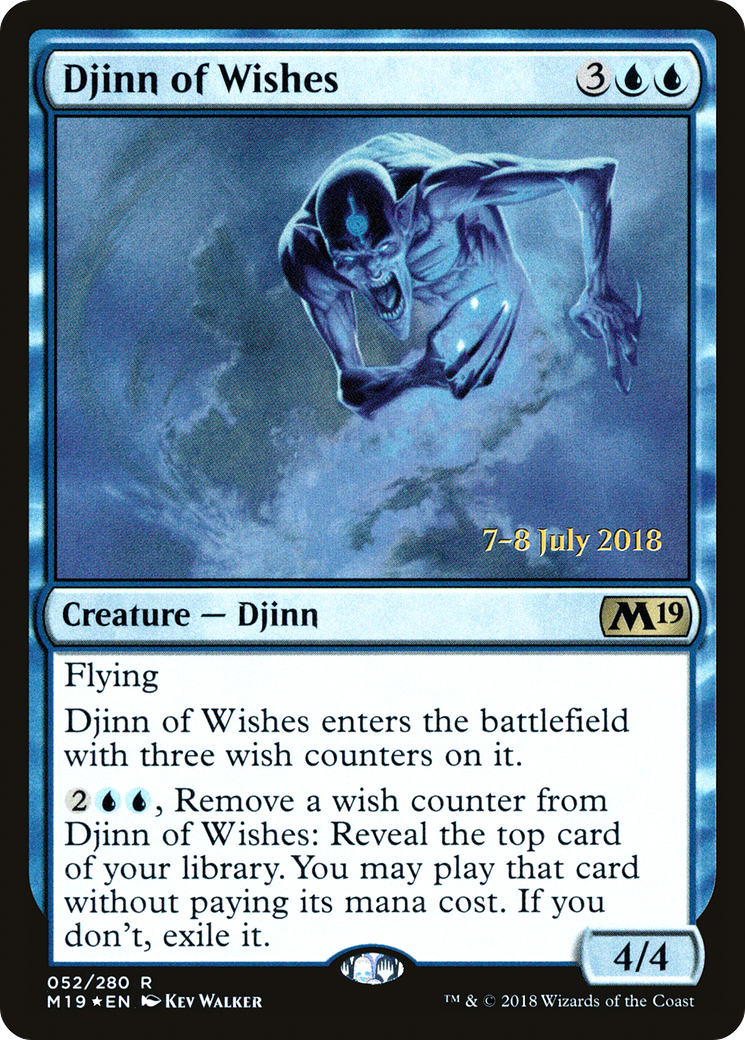 Djinn of Wishes (PM19-52S) - Core Set 2019 Promos Foil