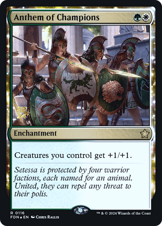 Anthem of Champions (PRE-116) - Foundations Promos Foil