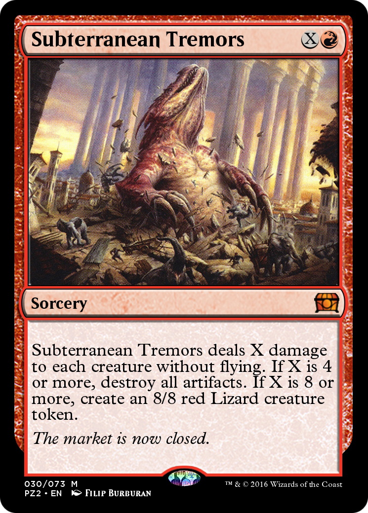 Subterranean Tremors (PZ2-030) - Treasure Chest Foil