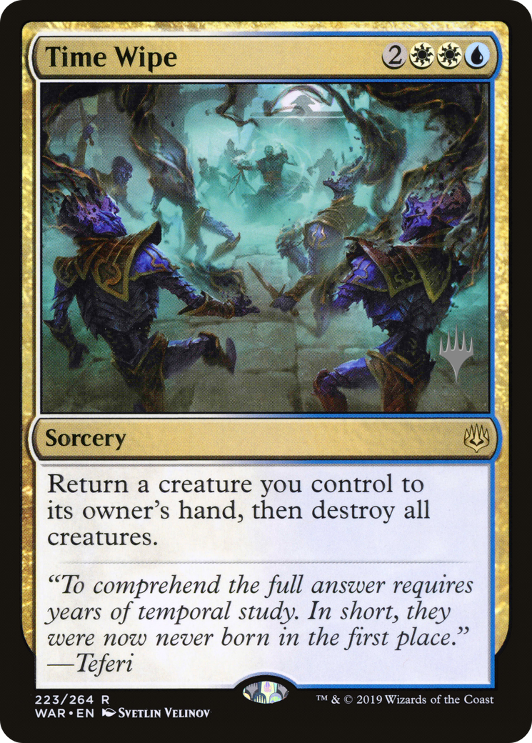 Time Wipe (PPELD-223) - War of the Spark Promos (Promo Pack) Foil