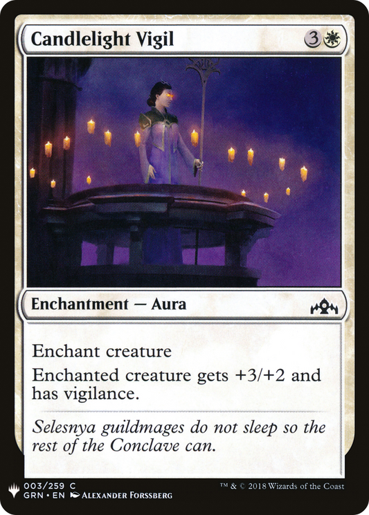 Candlelight Vigil (PLST-GRN-3) - The List