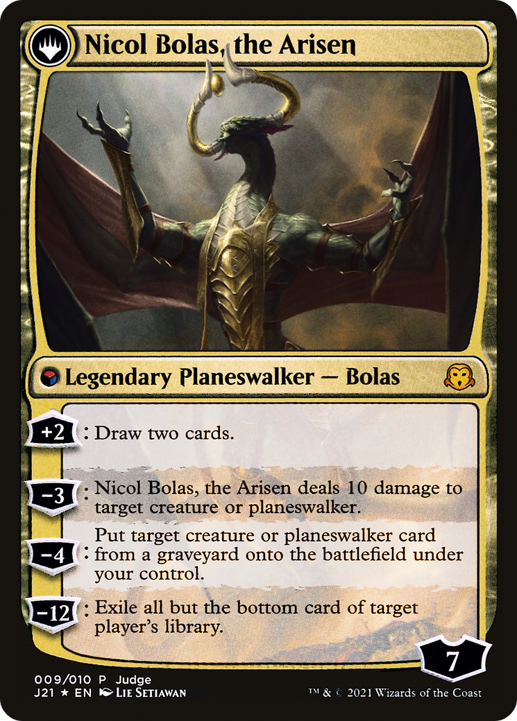 Nicol Bolas, the Ravager // Nicol Bolas, the Arisen (PJ21-009) - Judge Gift Cards 2021: (originpwdfc) Foil