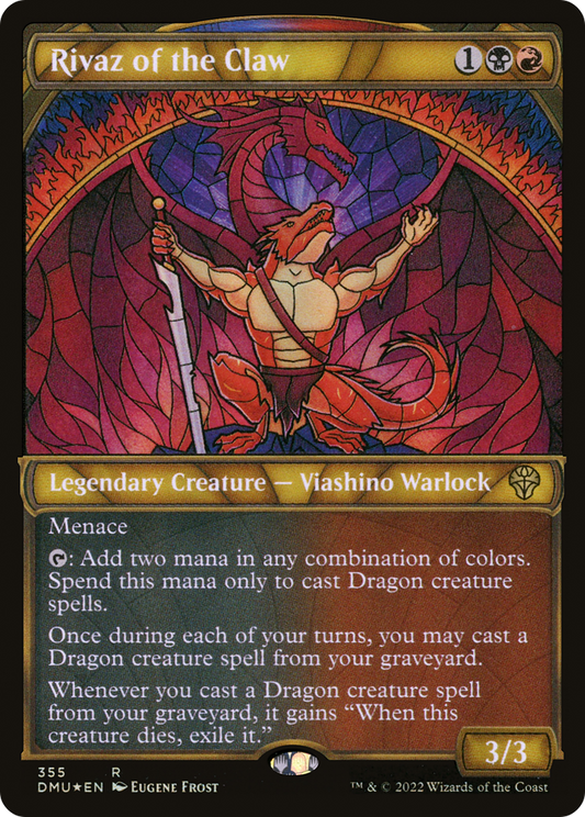 Rivaz of the Claw (Textured Foil) (DMU-355) - Dominaria United: (Showcase) Foil