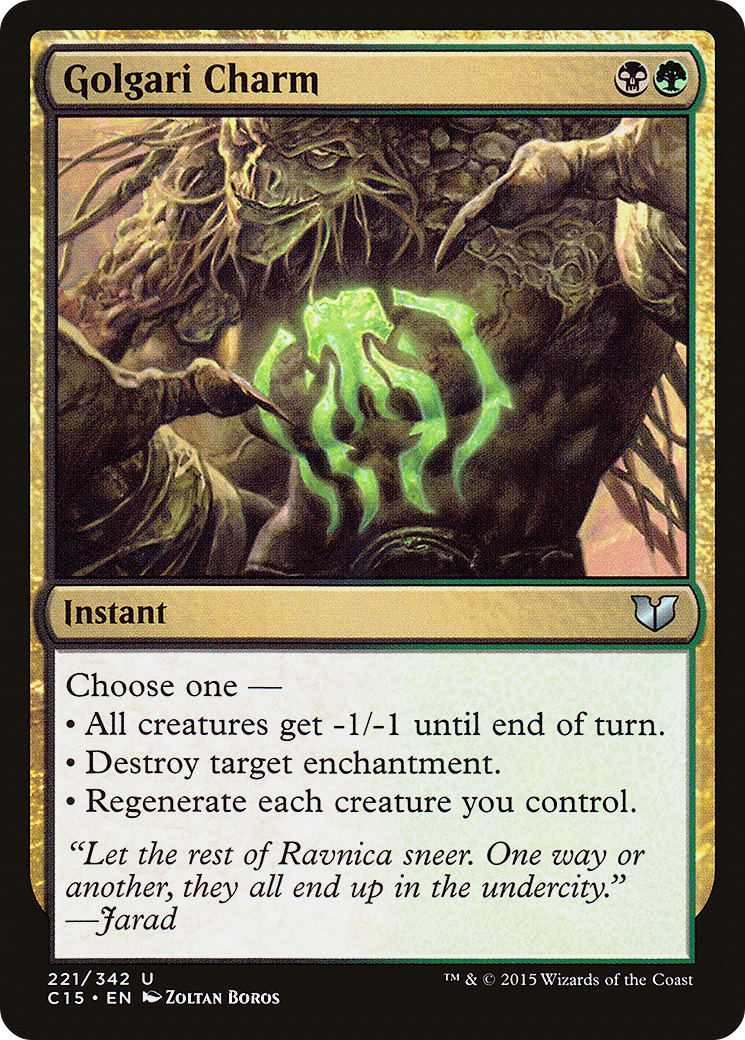 Golgari Charm (C15-221) - Commander 2015