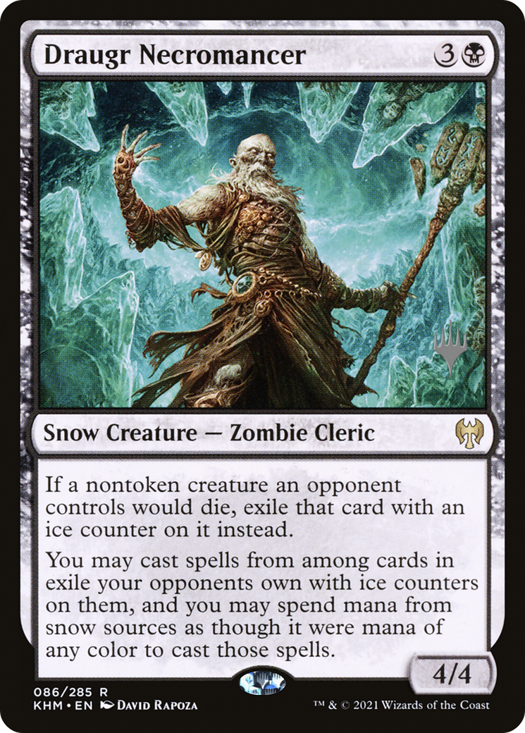 Draugr Necromancer (PKHM-86P) - Kaldheim Promos: (snow)