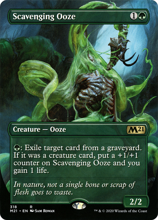 Scavenging Ooze (M21-318) - Core Set 2021 (Borderless) Foil