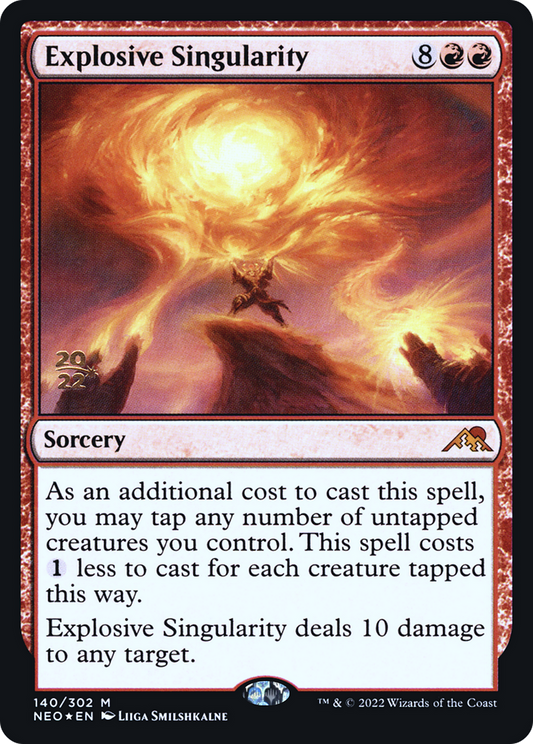 Explosive Singularity (PNEO-140S) - Kamigawa: Neon Dynasty Promos Foil