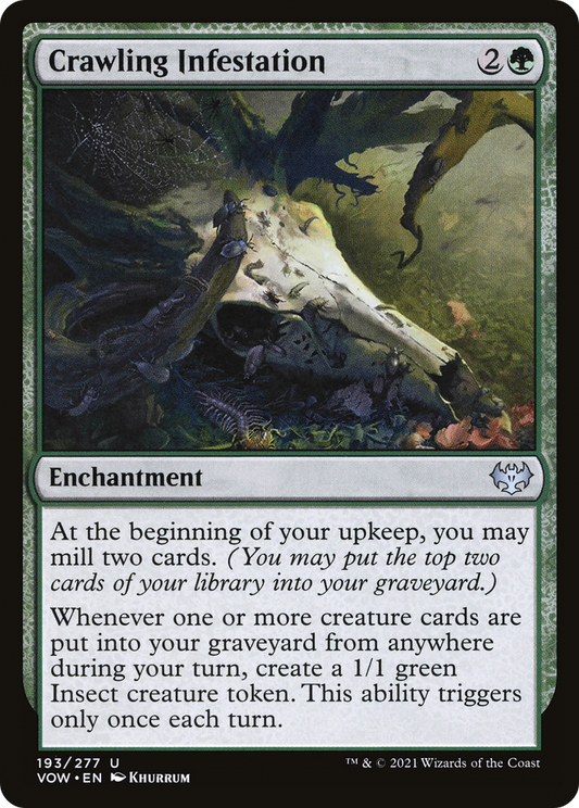 Crawling Infestation (VOW-193) - Innistrad: Crimson Vow Foil