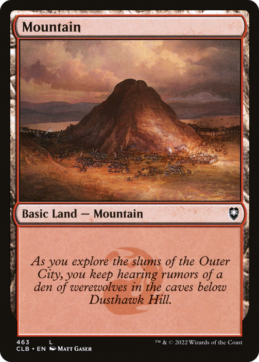 Mountain (CLB-463) - Commander Legends: Battle for Baldur's Gate Foil