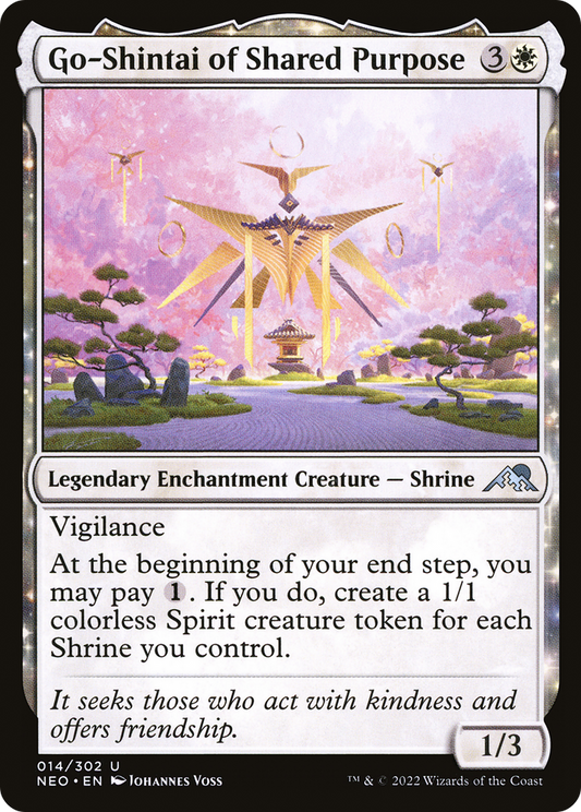 Go-Shintai of Shared Purpose (NEO-014) - Kamigawa: Neon Dynasty Foil