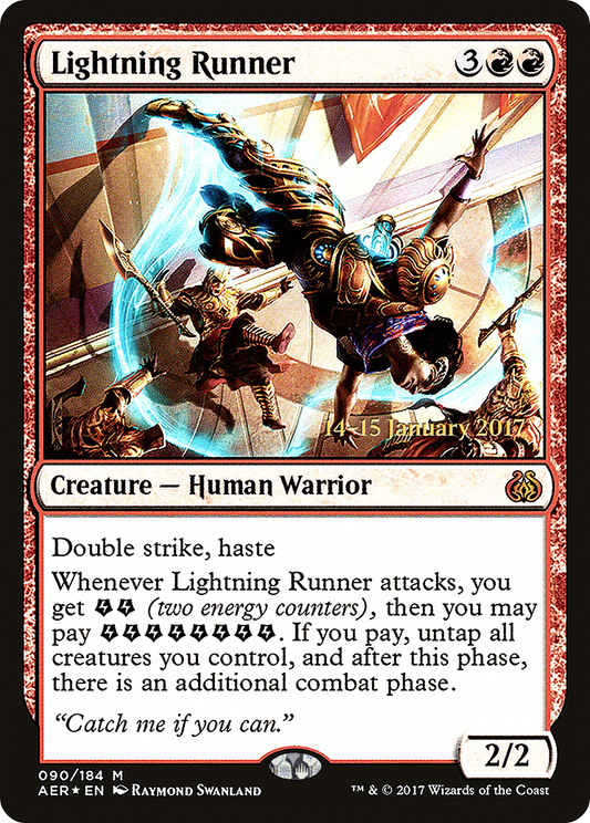 Lightning Runner (PAER-90S) - Aether Revolt Promos Foil