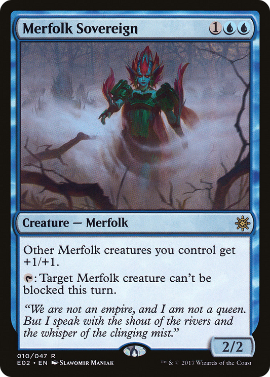 Merfolk Sovereign (E02-010) - Explorers of Ixalan