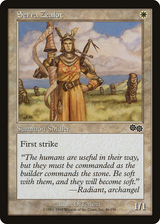 Serra Zealot (USG-046) - Urza's Saga