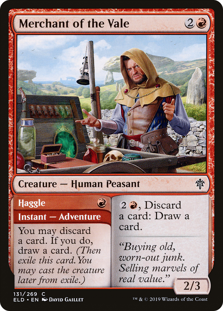 Merchant of the Vale // Haggle (ELD-131) - Throne of Eldraine