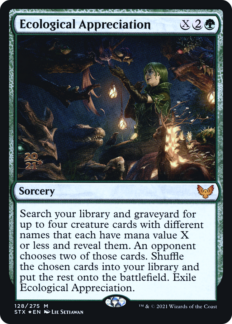 Ecological Appreciation (PRE-128S) - Strixhaven: School of Mages Promos (Prerelease) Foil