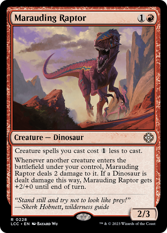 Marauding Raptor (LCC-228) - The Lost Caverns of Ixalan Commander