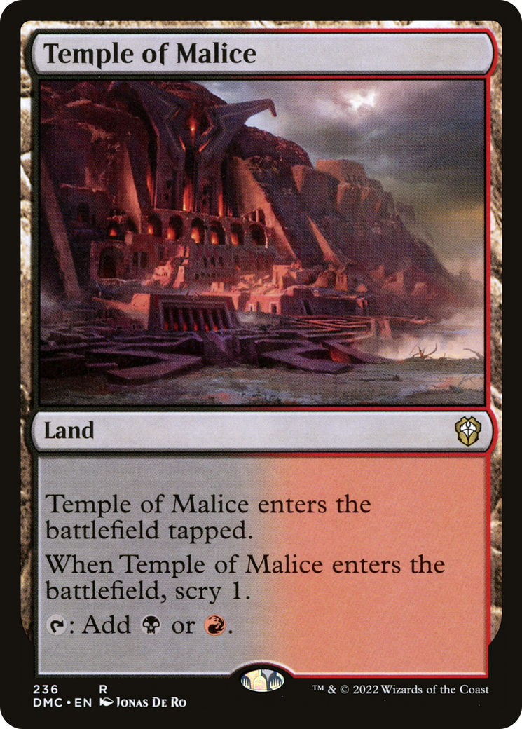 Temple of Malice (DMC-236) - Dominaria United Commander