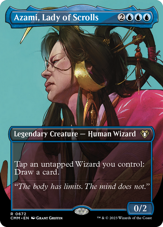 Azami, Lady of Scrolls (CMM-672) - Commander Masters (Borderless)