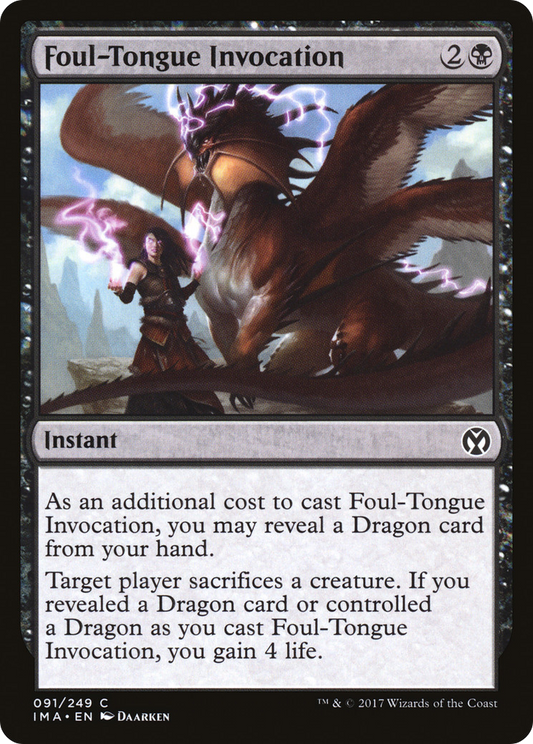 Foul-Tongue Invocation (IMA-091) - Iconic Masters