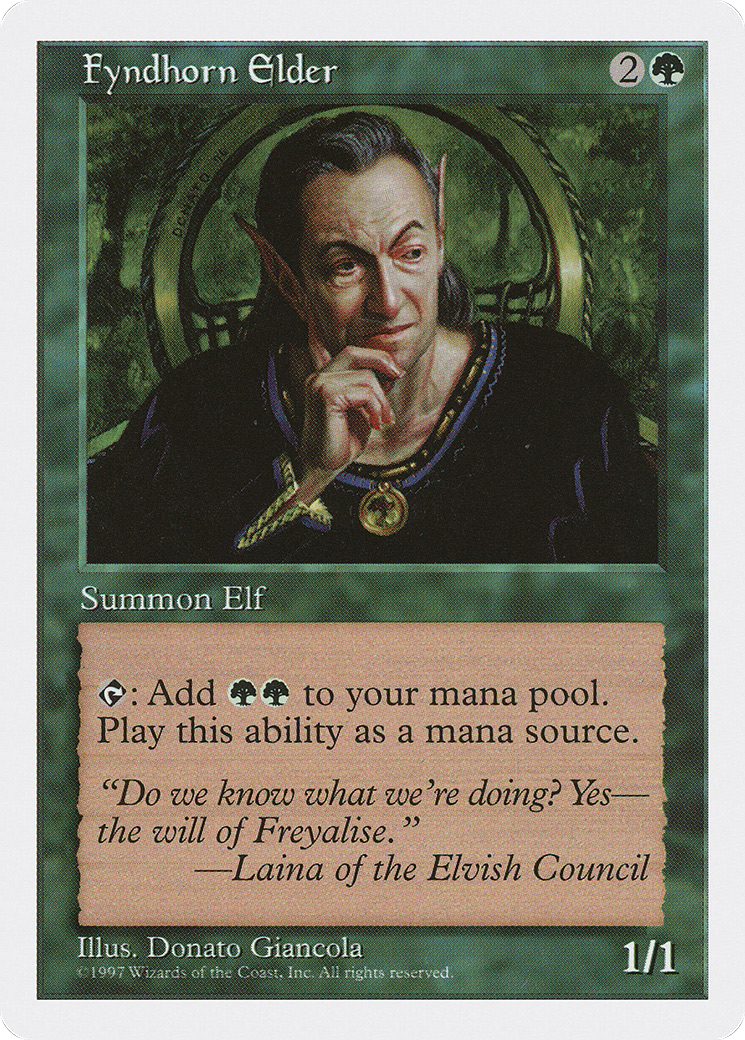 Fyndhorn Elder (5ED-297) - Fifth Edition