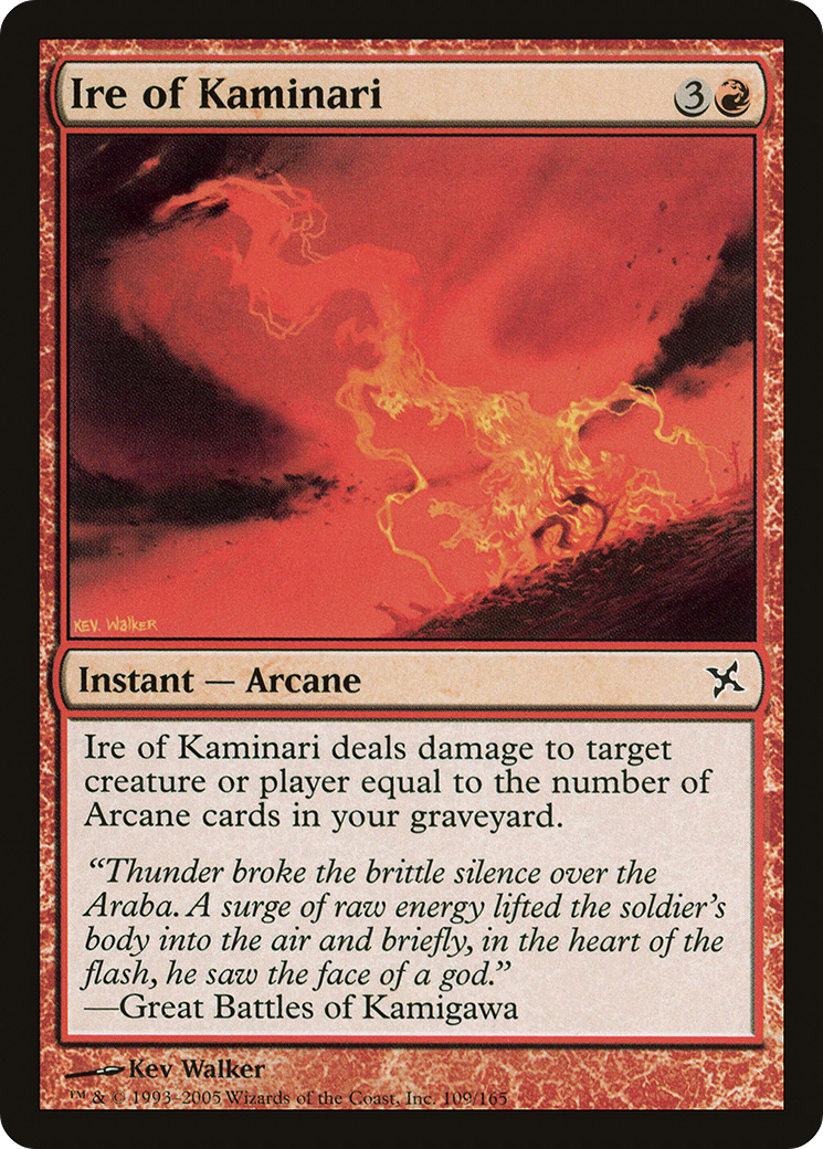 Ire of Kaminari (BOK-109) - Betrayers of Kamigawa Foil