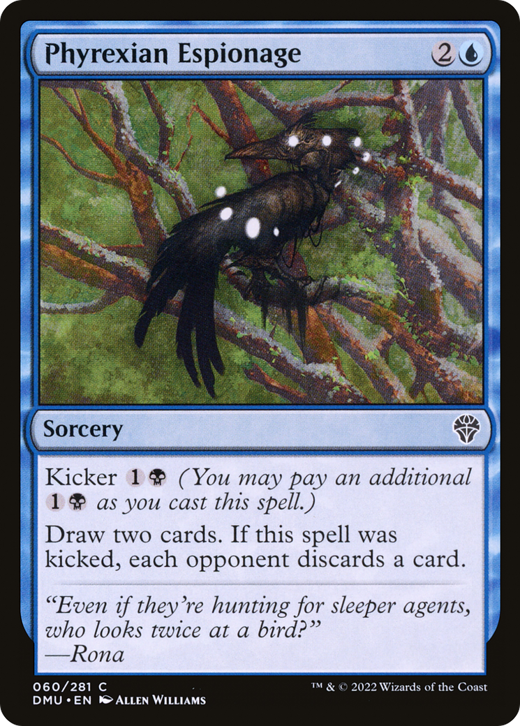 Phyrexian Espionage (DMU-060) - Dominaria United Foil