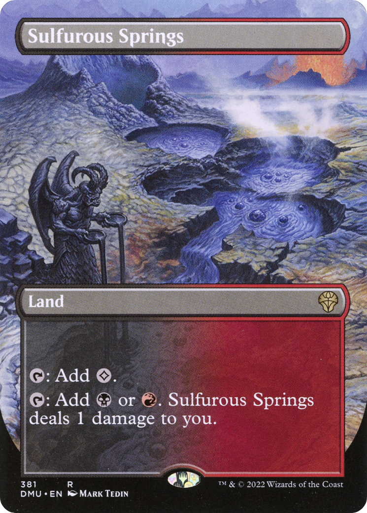 Sulfurous Springs (DMU-381) - Dominaria United (Borderless) Foil