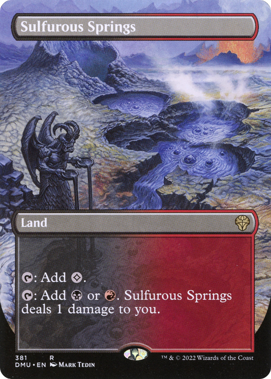 Sulfurous Springs (DMU-381) - Dominaria United (Borderless) Foil