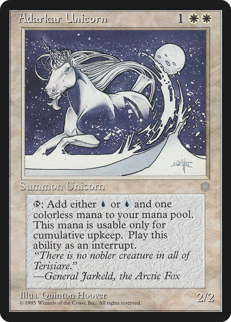 Adarkar Unicorn (ICE-001) - Ice Age