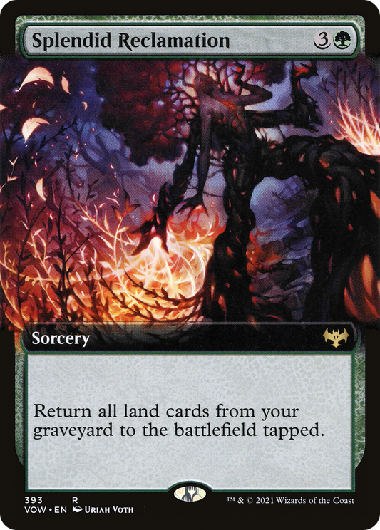 Splendid Reclamation (VOW-393) - Innistrad: Crimson Vow: (Extended Art)