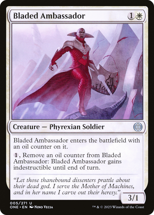 Bladed Ambassador (ONE-005) - Phyrexia: All Will Be One Foil