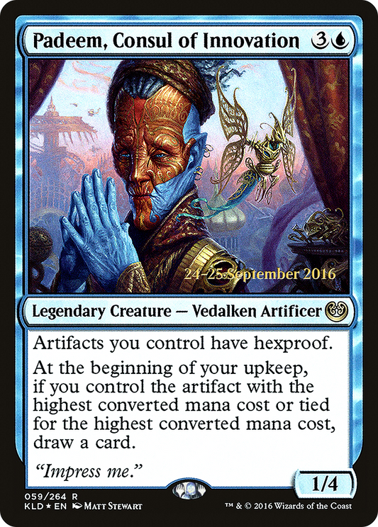 Padeem, Consul of Innovation (PKLD-59S) - Kaladesh Promos Foil