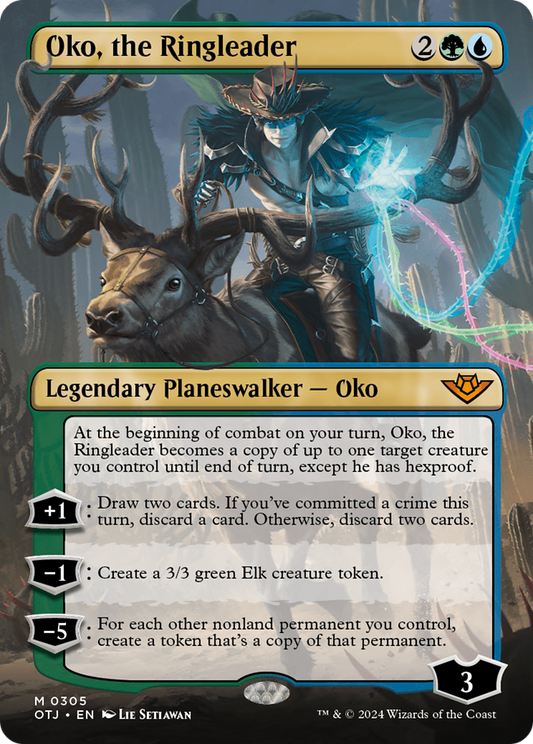 Oko, the Ringleader (Borderless) (OTJ-305) - Outlaws of Thunder Junction (Borderless)