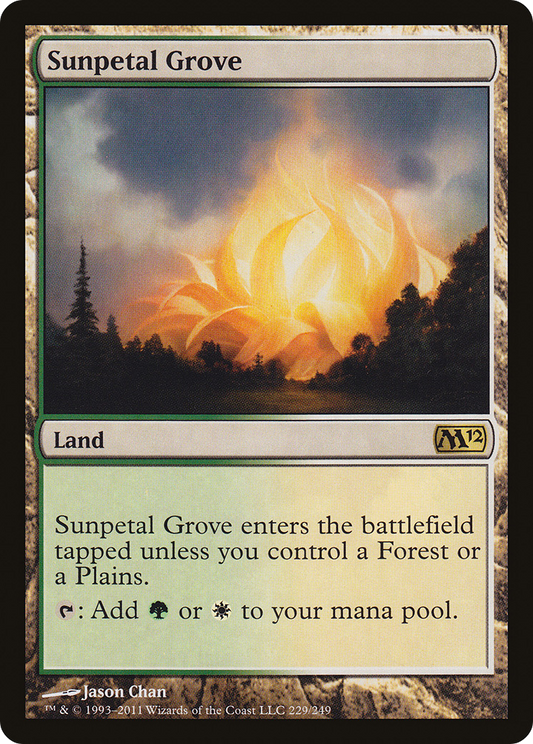 Sunpetal Grove (M12-229) - Magic 2012 Foil