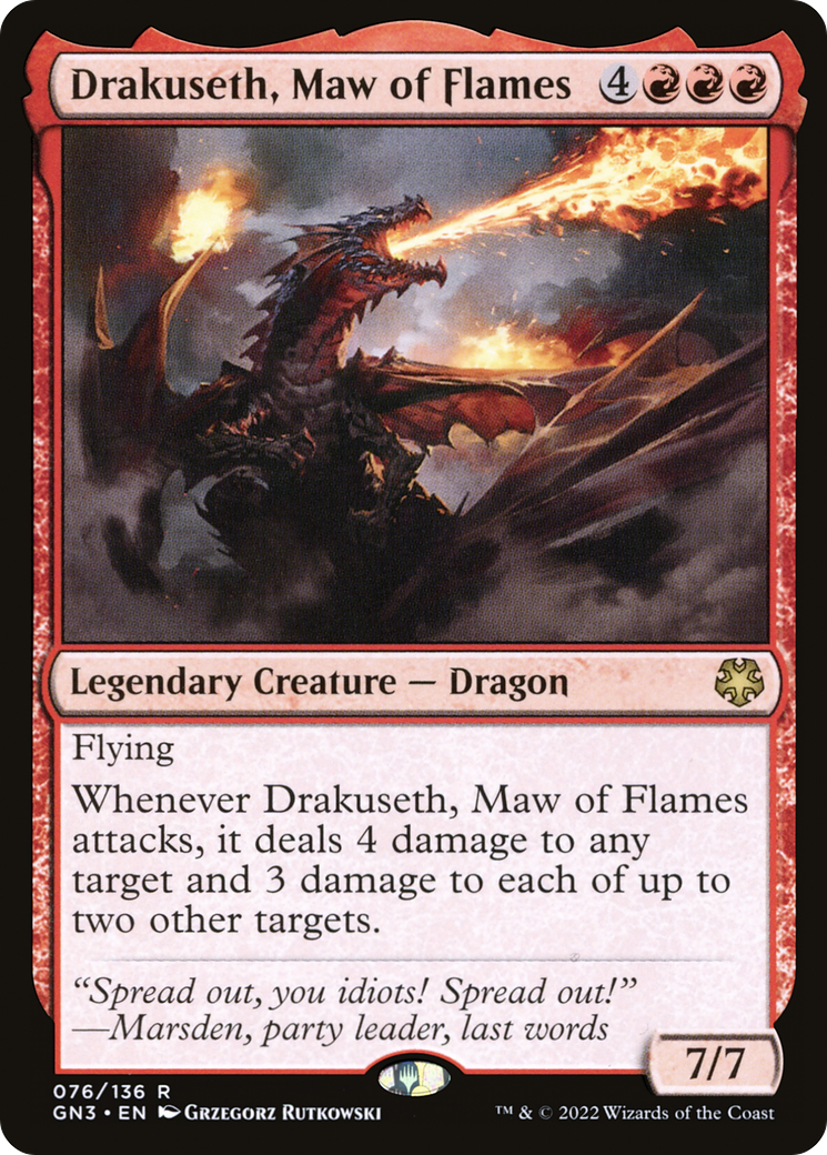 Drakuseth, Maw of Flames (GN3-076) - Game Night: Free-for-All