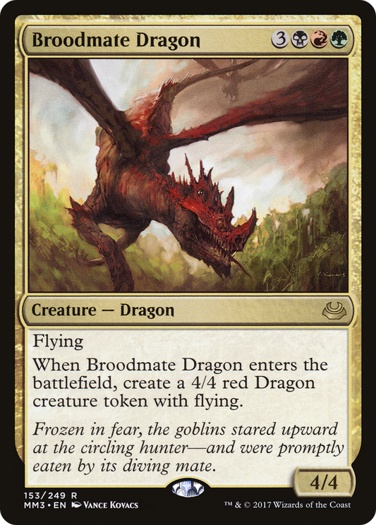 Broodmate Dragon (MM3-153) - Modern Masters 2017 Foil