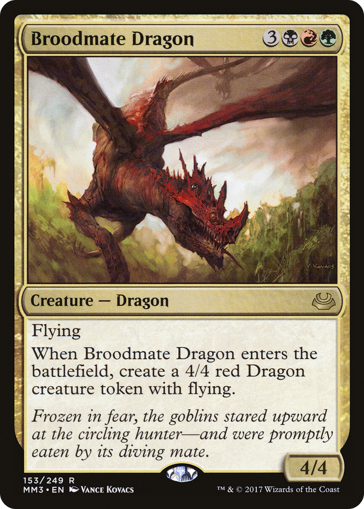 Broodmate Dragon (MM3-153) - Modern Masters 2017 Foil