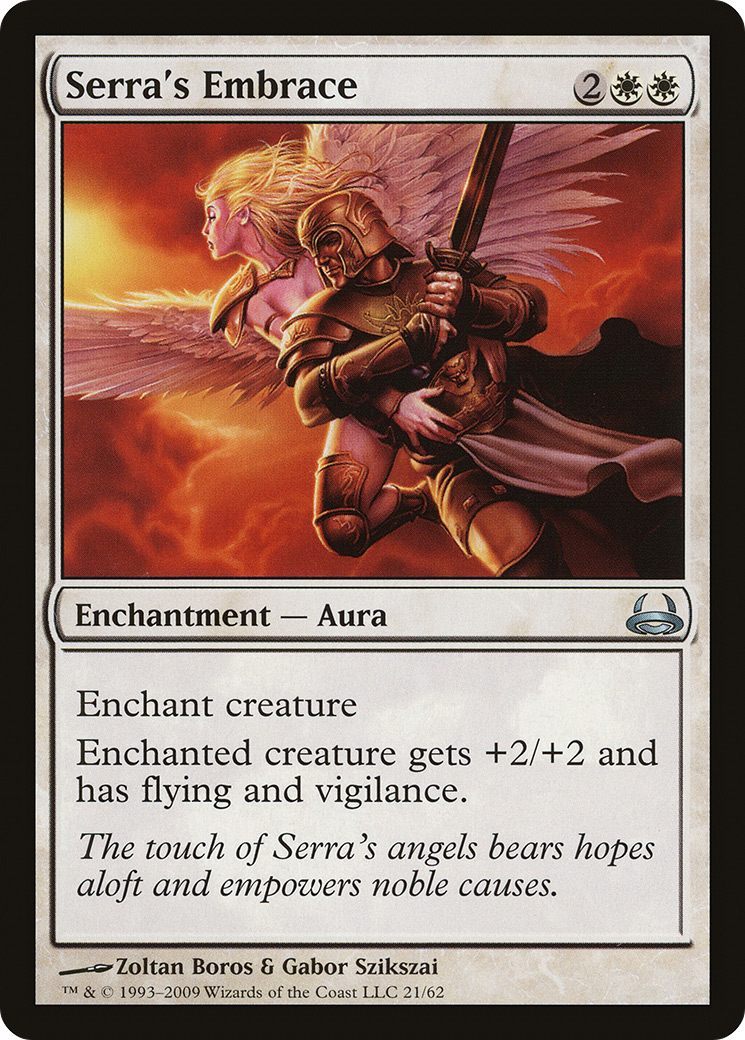 Serra's Embrace (DDC-021) - Duel Decks: Divine vs. Demonic